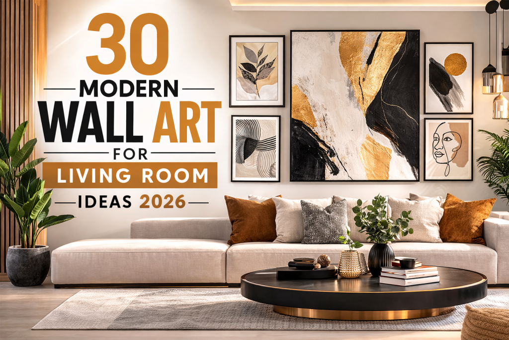 30 Modern Wall Art for Living Room Ideas 2026