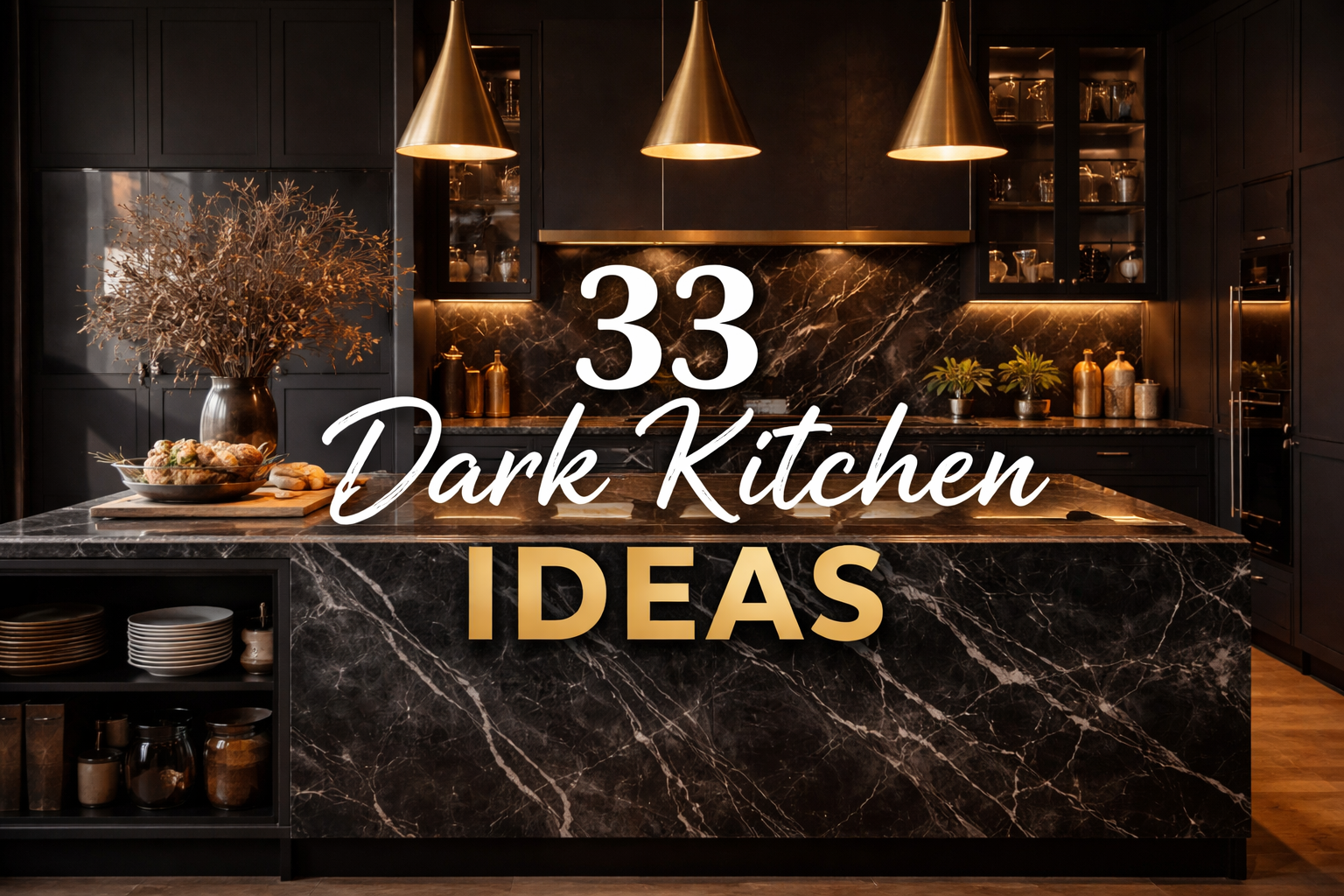 33 Dark Kitchen Ideas 2026 for Modern & Elegant Spaces