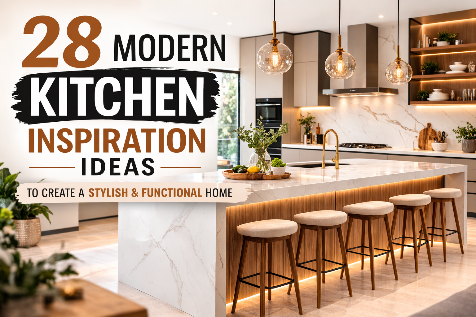 28 Modern Kitchen Inspiration Ideas 2026 for Stylish Homes
