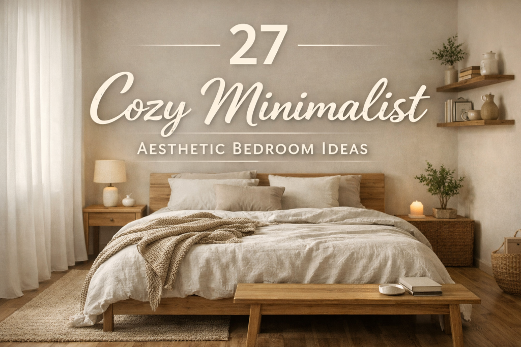 27 Cozy Minimalist Aesthetic Bedroom Ideas 2026