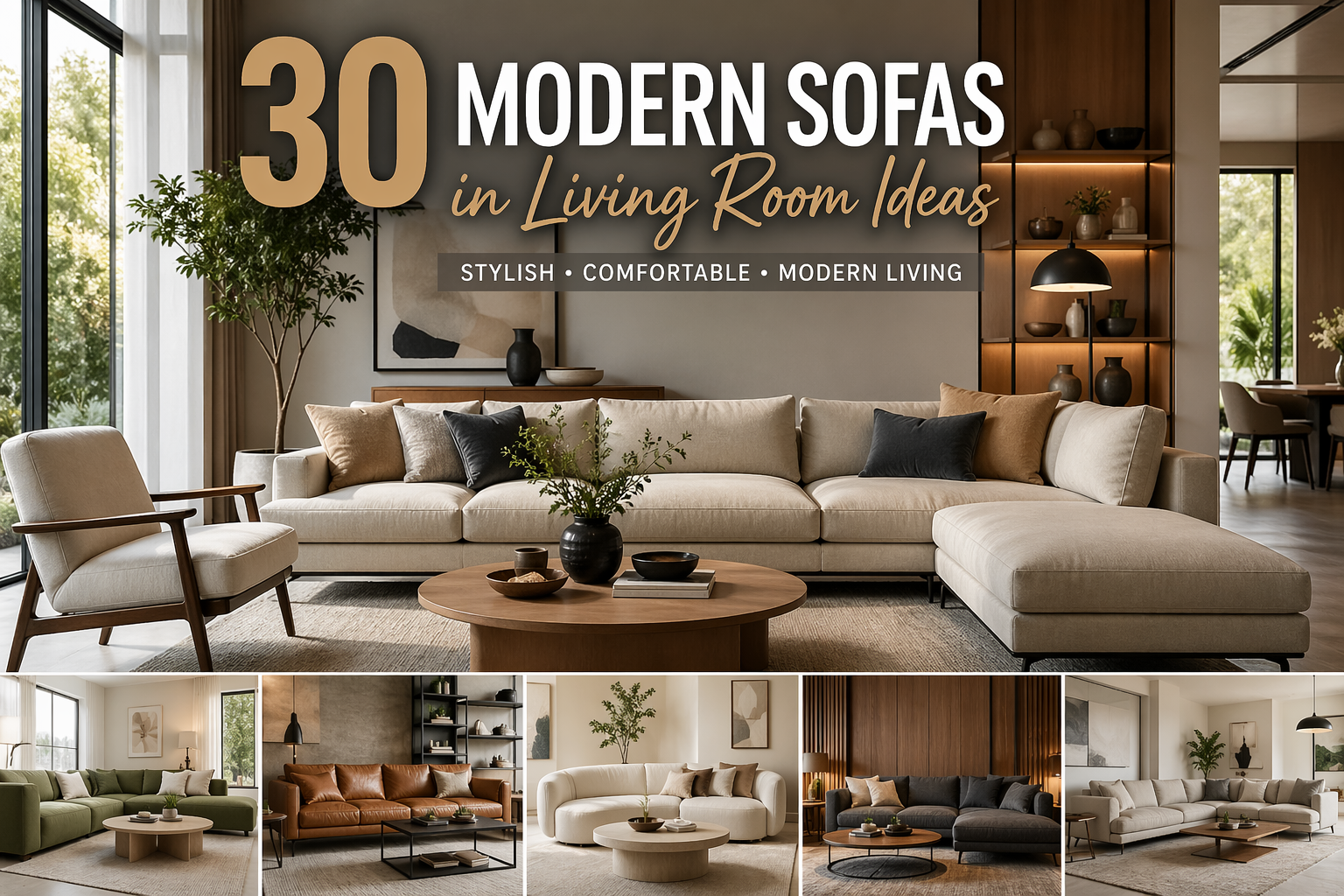 30 Modern Sofas in Living Room Ideas 2026 That Feel Stylish