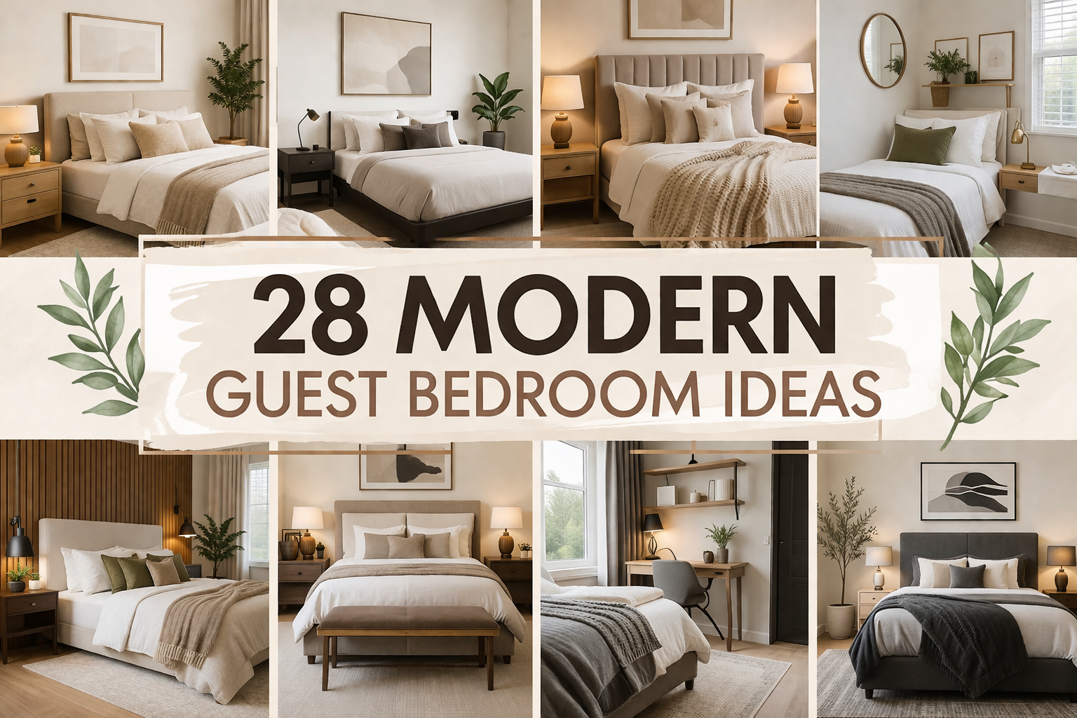28 Modern Guest Bedroom Ideas 2026 for a Cozy Stay