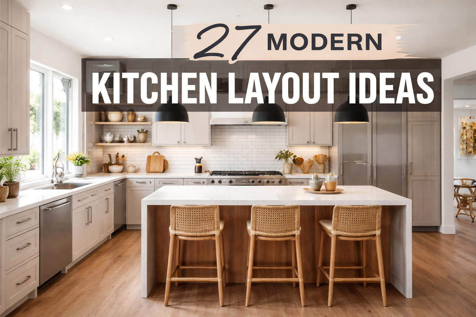 27 Modern Kitchen Layout Ideas 2026 for Stylish Homes