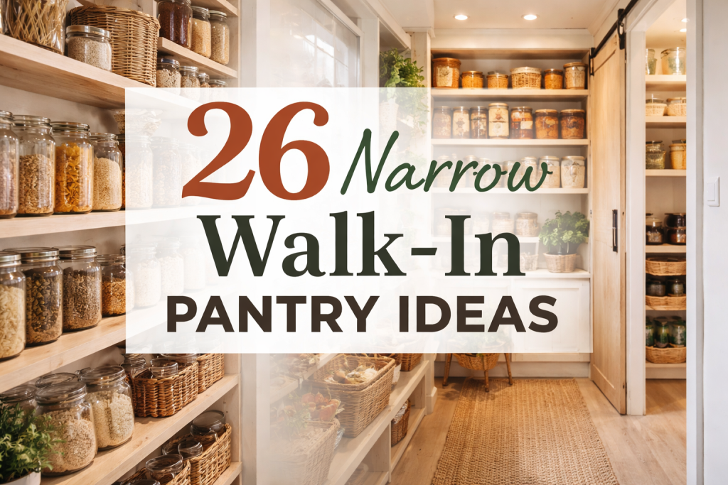 26 Narrow Walk-In Pantry Ideas 2026 for Small Spaces